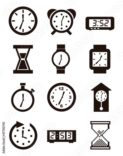 clock icons