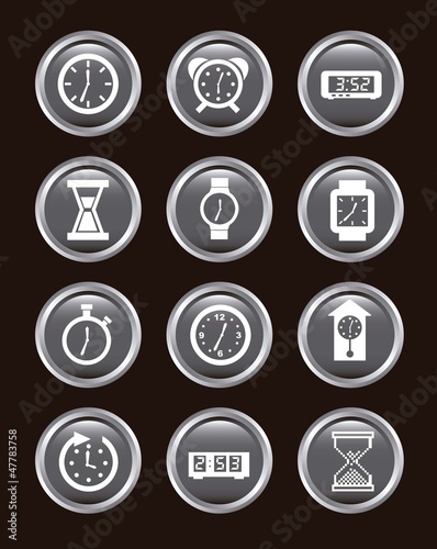 clock icons