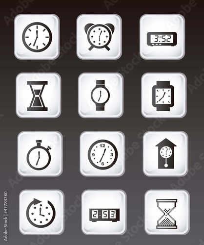 clock icons