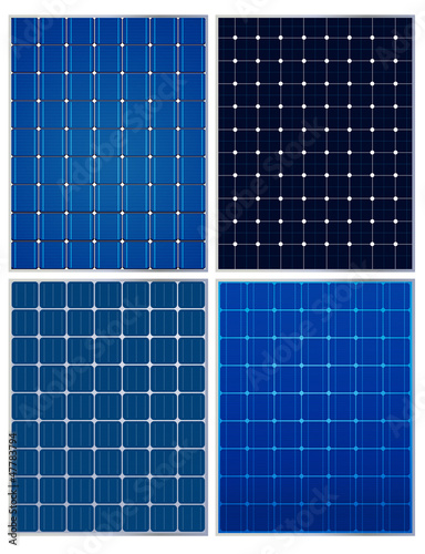 Solar panels, vector collections