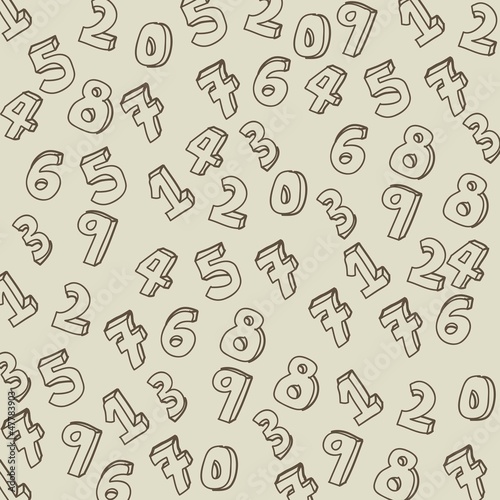 numbers drawing