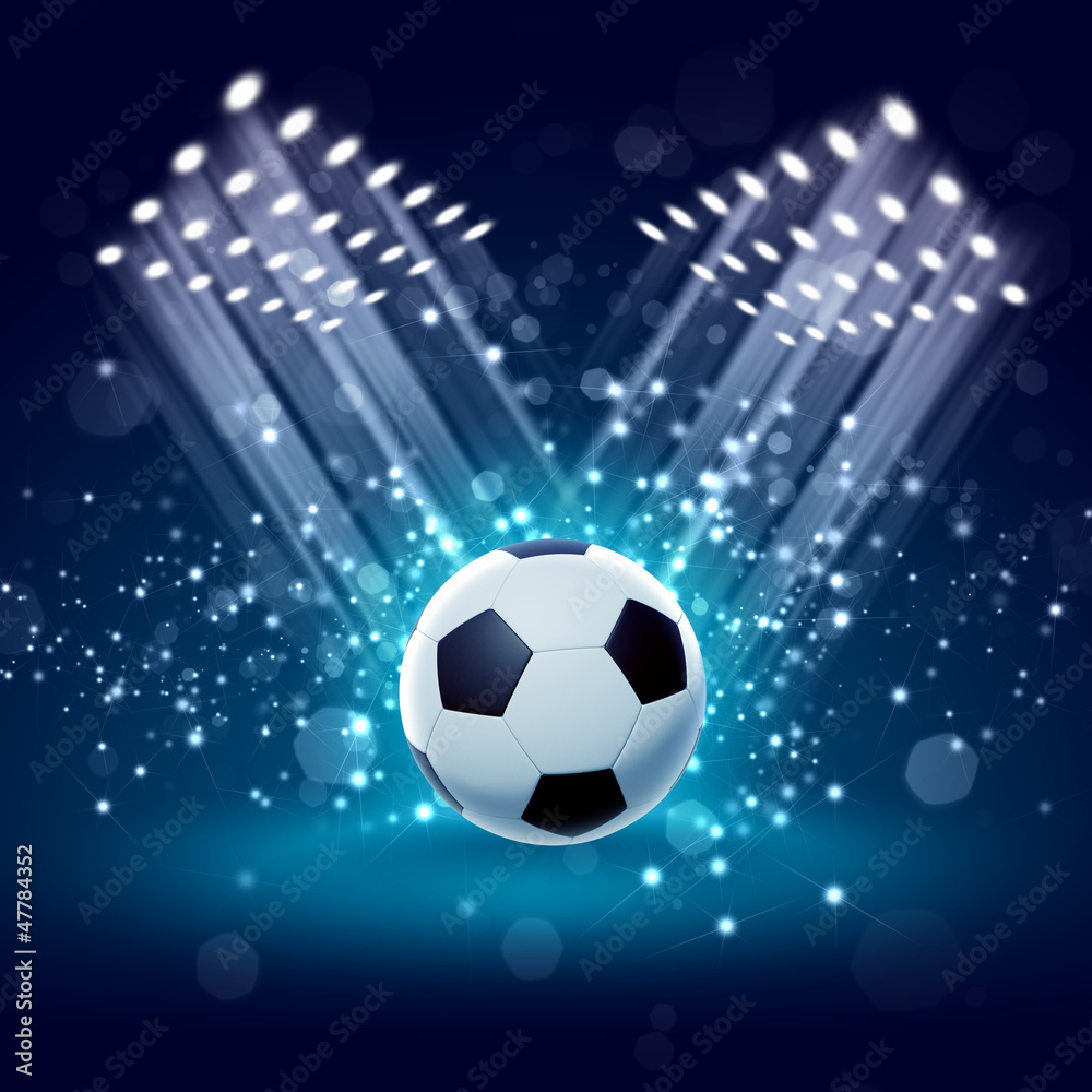 Fototapeta premium black and white soccer ball