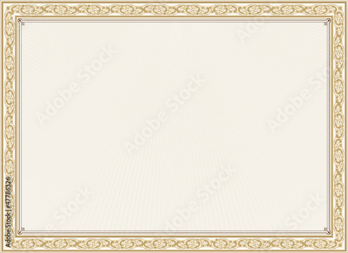 certificate, diploma for print 