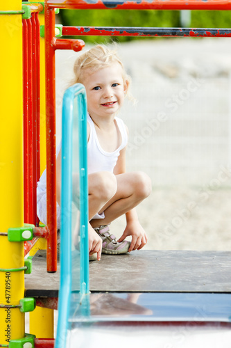 little girl at playground