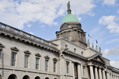 Obraz na płótnie The Customs House in Dublin, Ireland w salonie