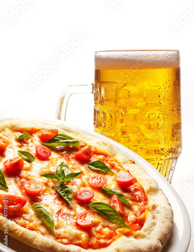 pizza and beer