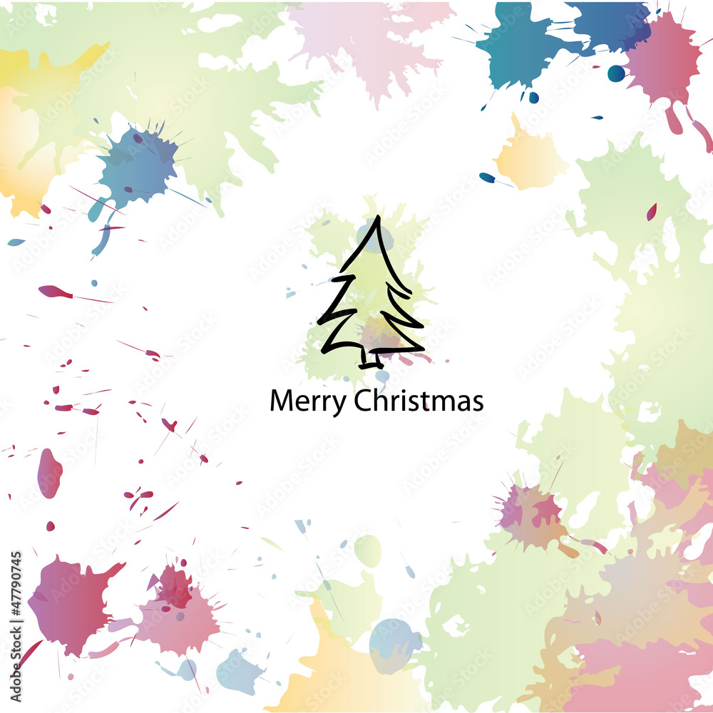 Obraz premium Christmas cartoon background