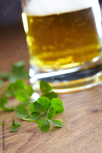 clover and beer