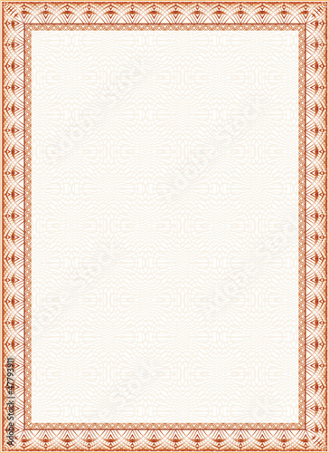 certificate, diploma for print 