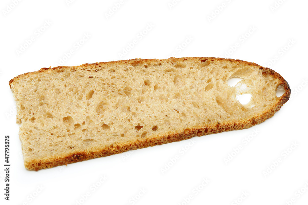 The cut bread