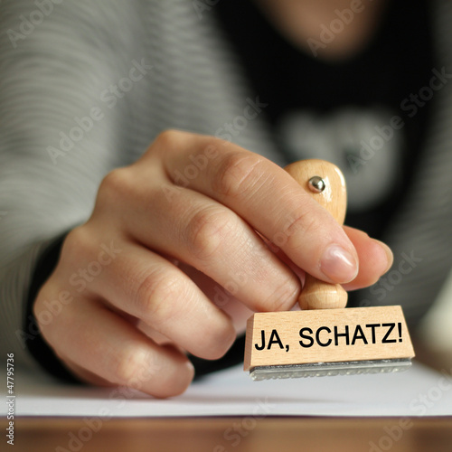 Fototapeta kuchenna Ja, Schatz