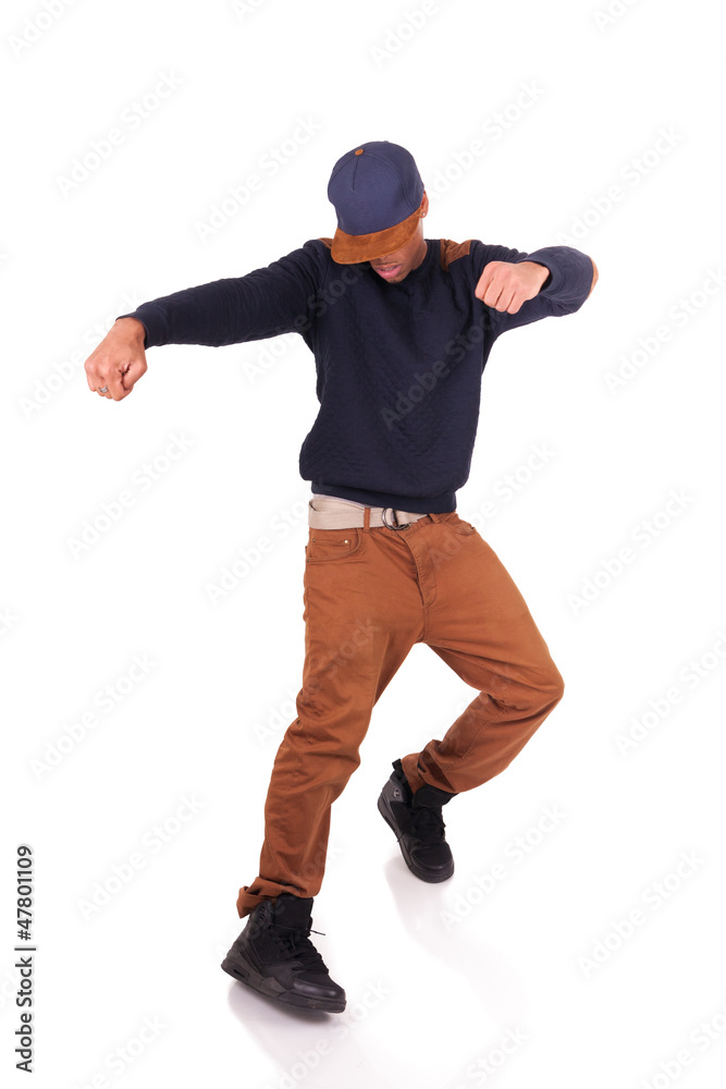 African American dancer hip hop isolated African American dancer hip hop isolated