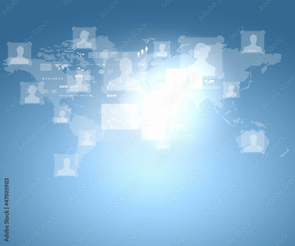 Obraz premium Internet concept illustration