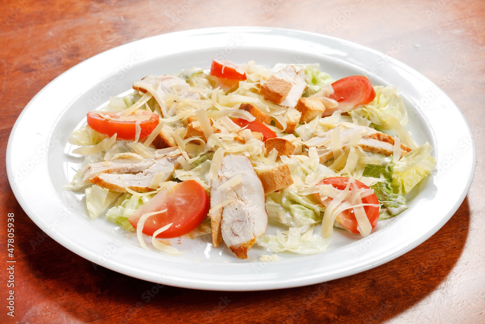 Caeser Salad with chicken fillet Caeser Salad with chicken fillet