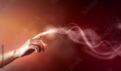 magical hands conceptual image