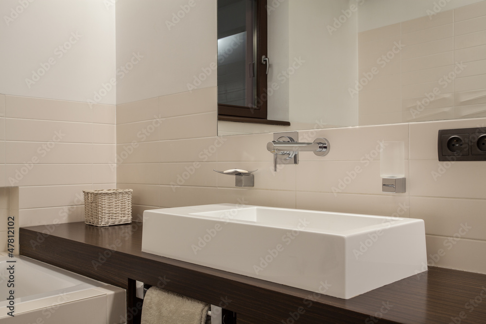Travertine house - elegant washbasin Travertine house - elegant washbasin