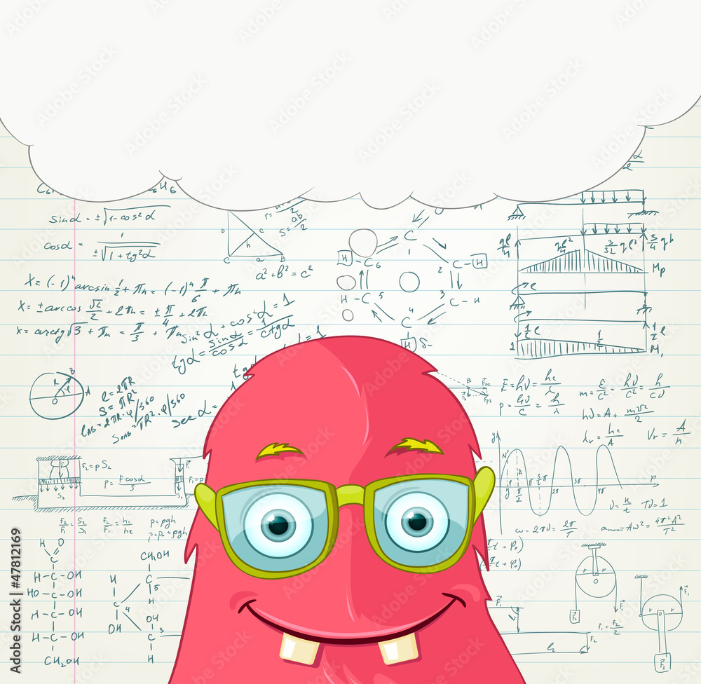 Fototapeta premium Monster Professor.