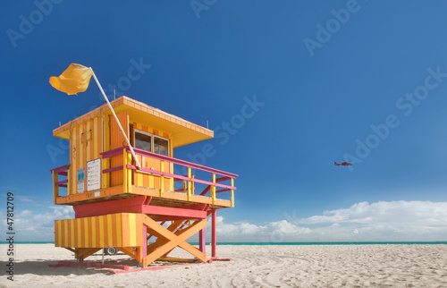 Miami Beach Florida, lifeguard house © FotoMak