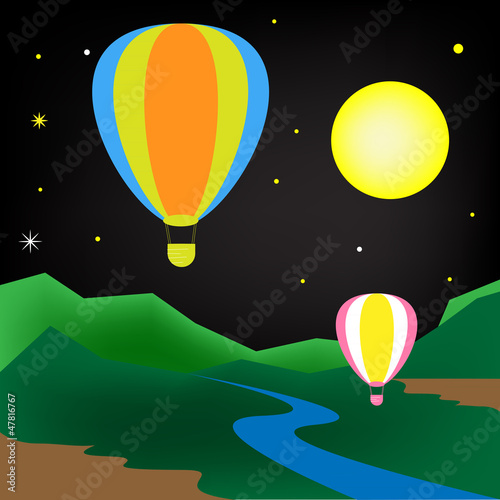 Balloon flights at night