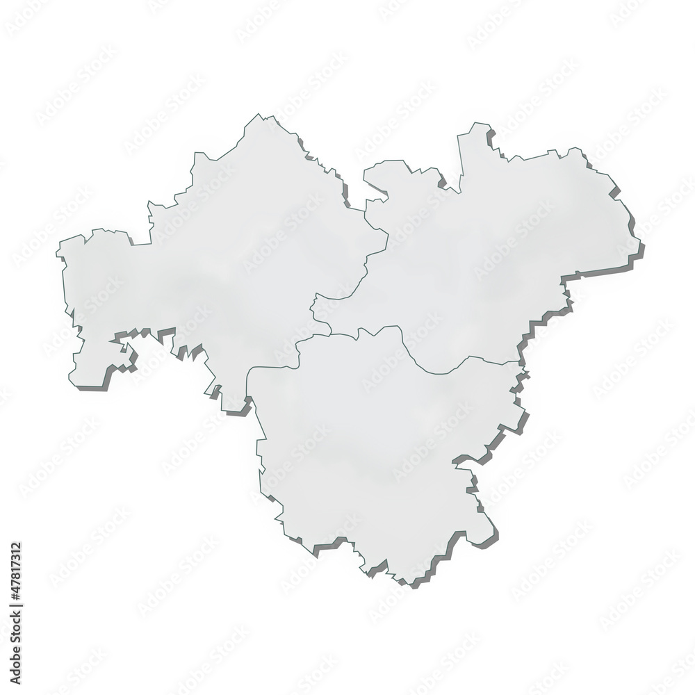 Region Franken Karte Umriss