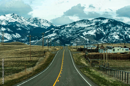 Fotografie rocky mountains road