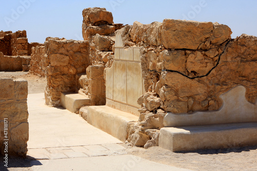 Masada fortress, Israel photo