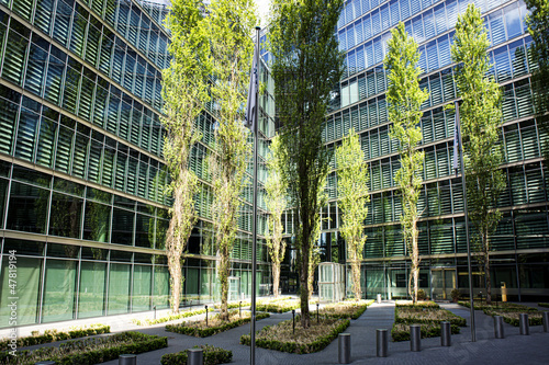 Modern glass office bulding