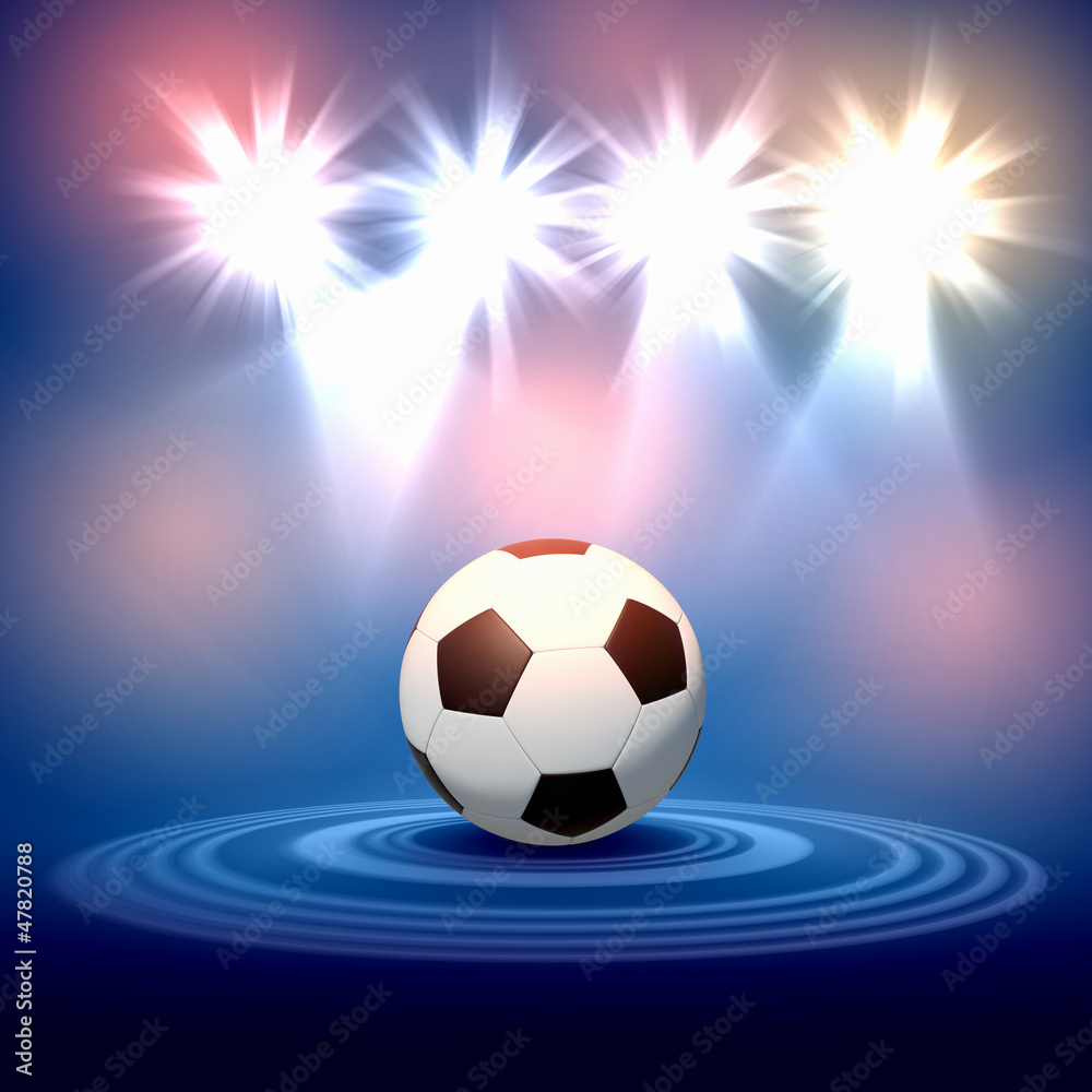 Naklejka premium black and white soccer ball