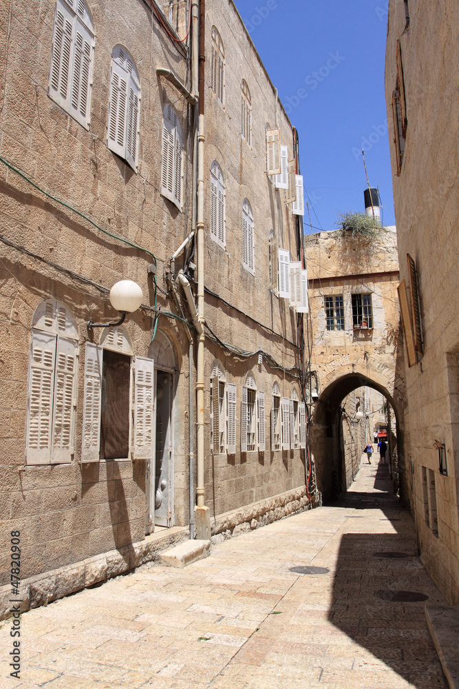 Ancient Alley in the old city, Jerusalem, Israel