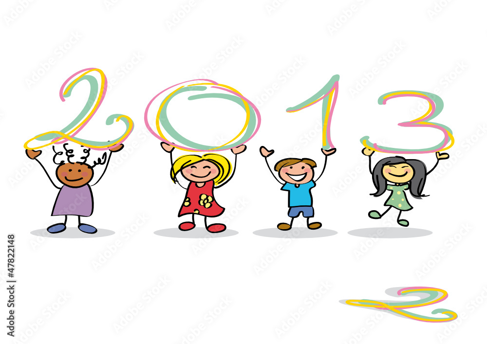 Bonne Année 2013 enfants