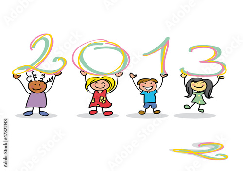 Bonne Année 2013 enfants