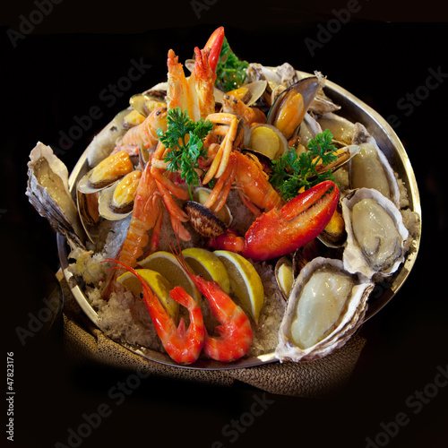 Seafood. Prepared Shellfish. Mediterranean.