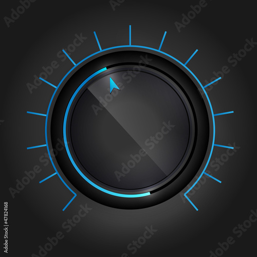 User interface knob for media player