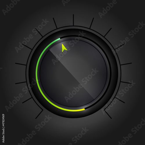 User interface knob for media player