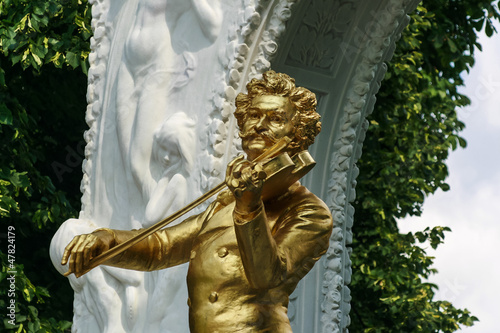 Johann Strauss Statue im Stadtpark