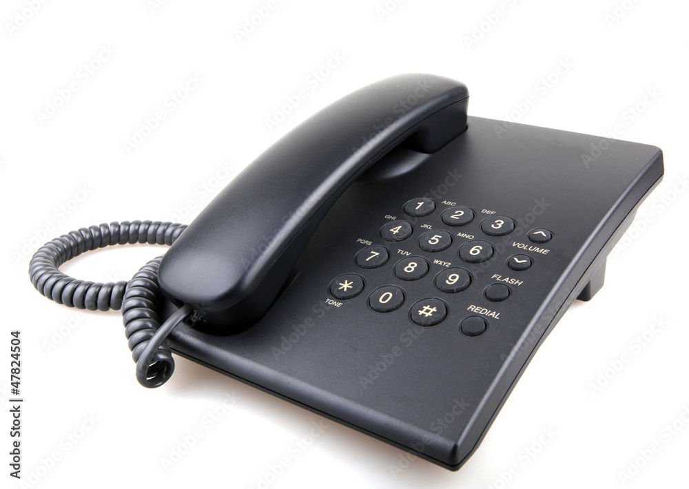 telephone isolated over white background telephone isolated over white background