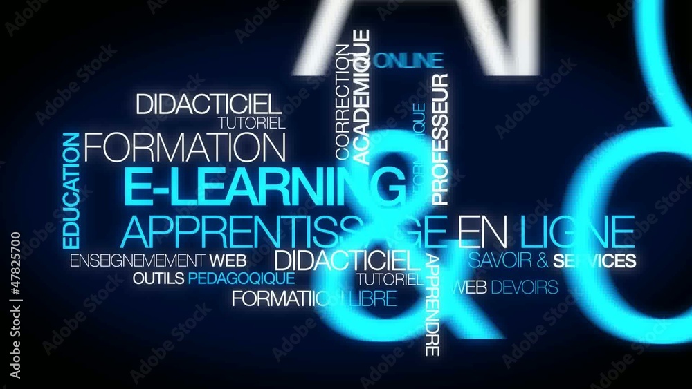 E-learning formation apprentissage en ligne didacticiel video