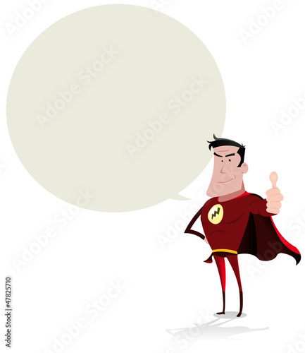 Super Hero Speech Bubble