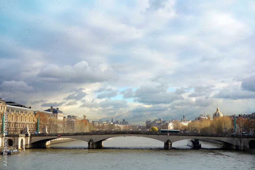 Fototapeta premium Paris sur la Seine