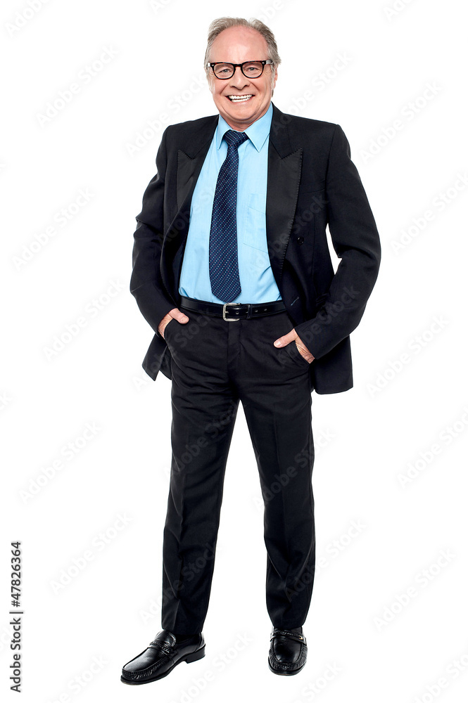 Happy entrepreneur striking a confident pose Happy entrepreneur striking a confident pose