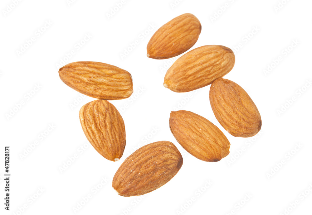 Almonds isolated Almonds isolated