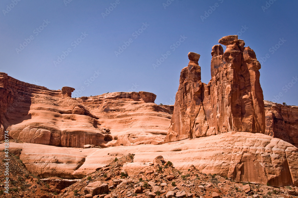 Fototapeta premium Three gossips - Arches National Park, Utah - USA