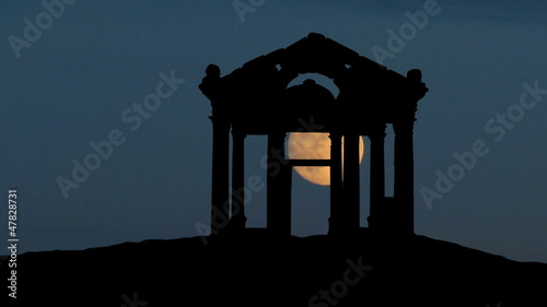 Turkey Aphrodisias moonrise