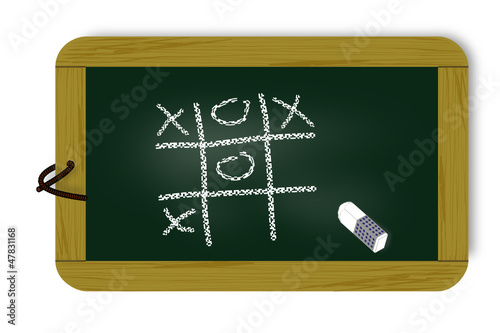Kreidetafel, Tic, Tac, Toe
