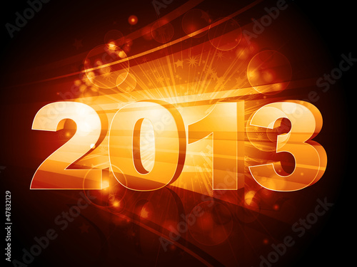 2013 new year starburst