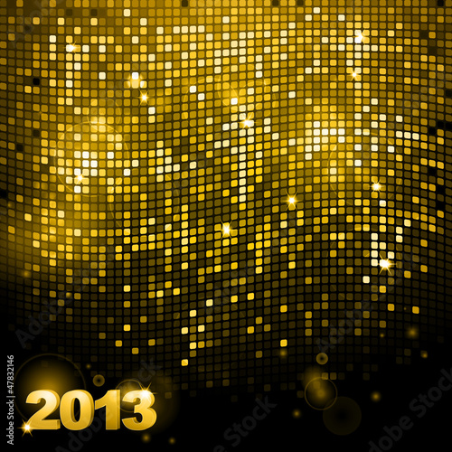 2013 sparkling gold mosaic