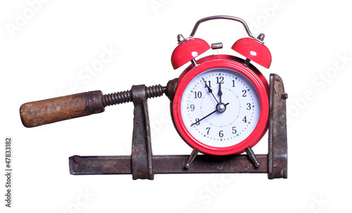 time under pressure with red alarm bell