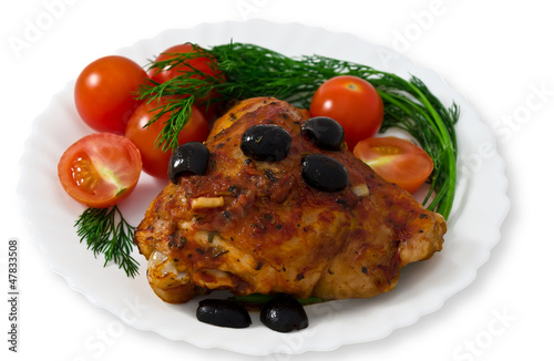 Chicken thighs with spices