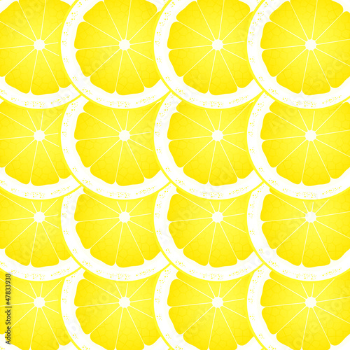 Lemon slices vector background for poster