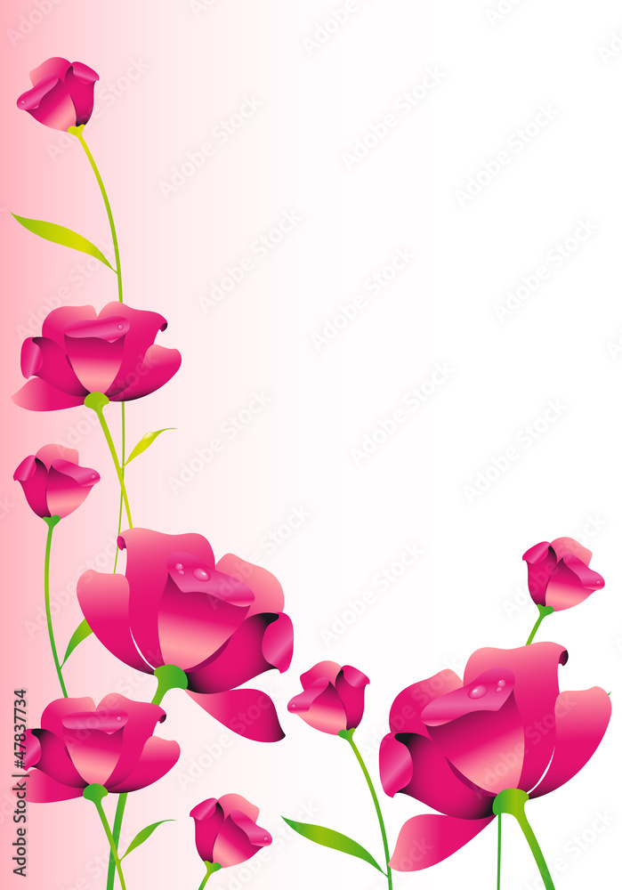 Obraz premium flower card